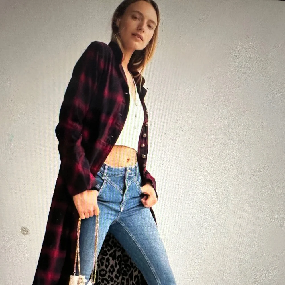 FREE PEOPLE, WE THE FREE ODESSA MARCHING BAND DUSTER.